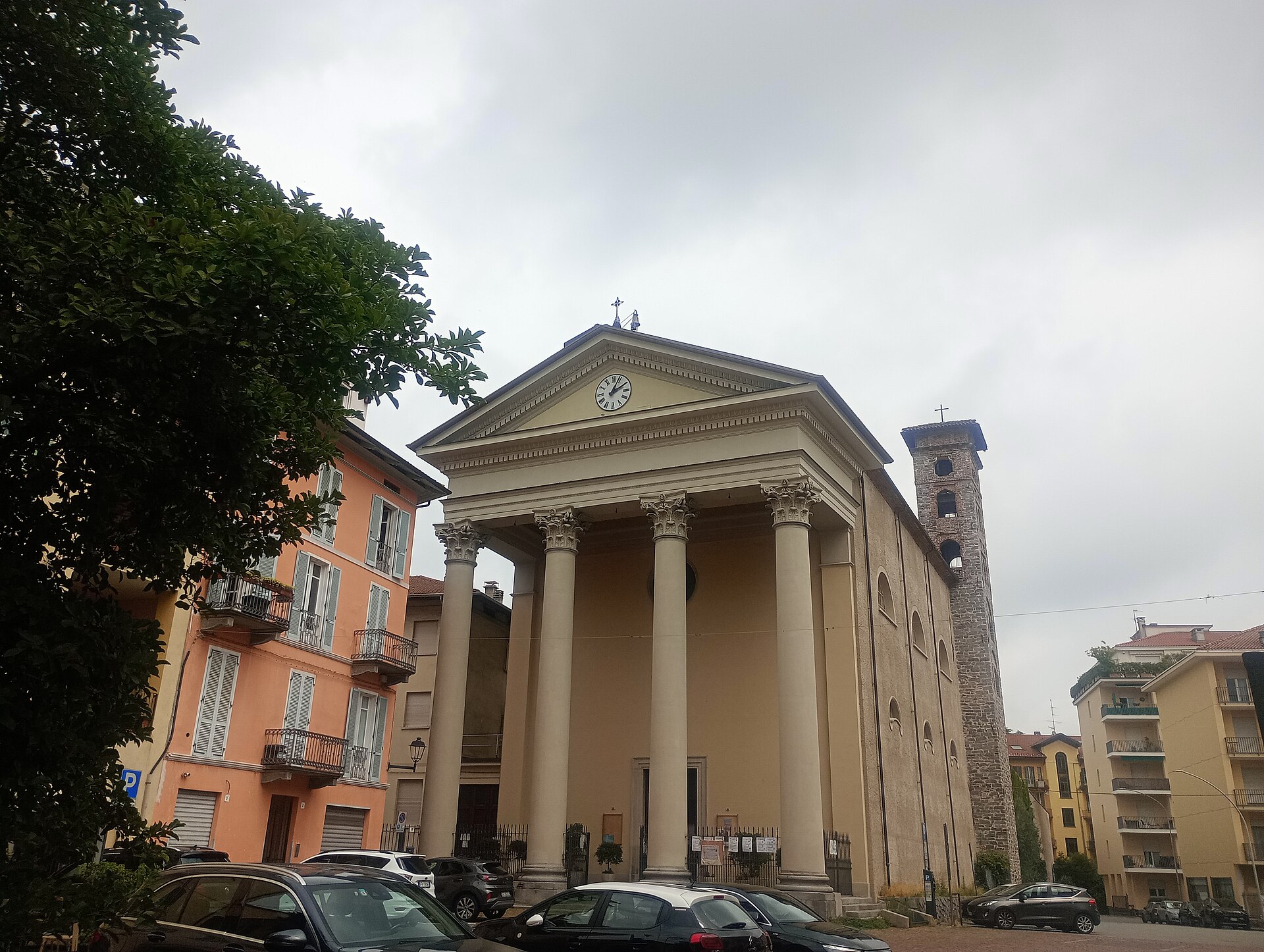 La chiesa di San Cassiano, nel centro di Biella