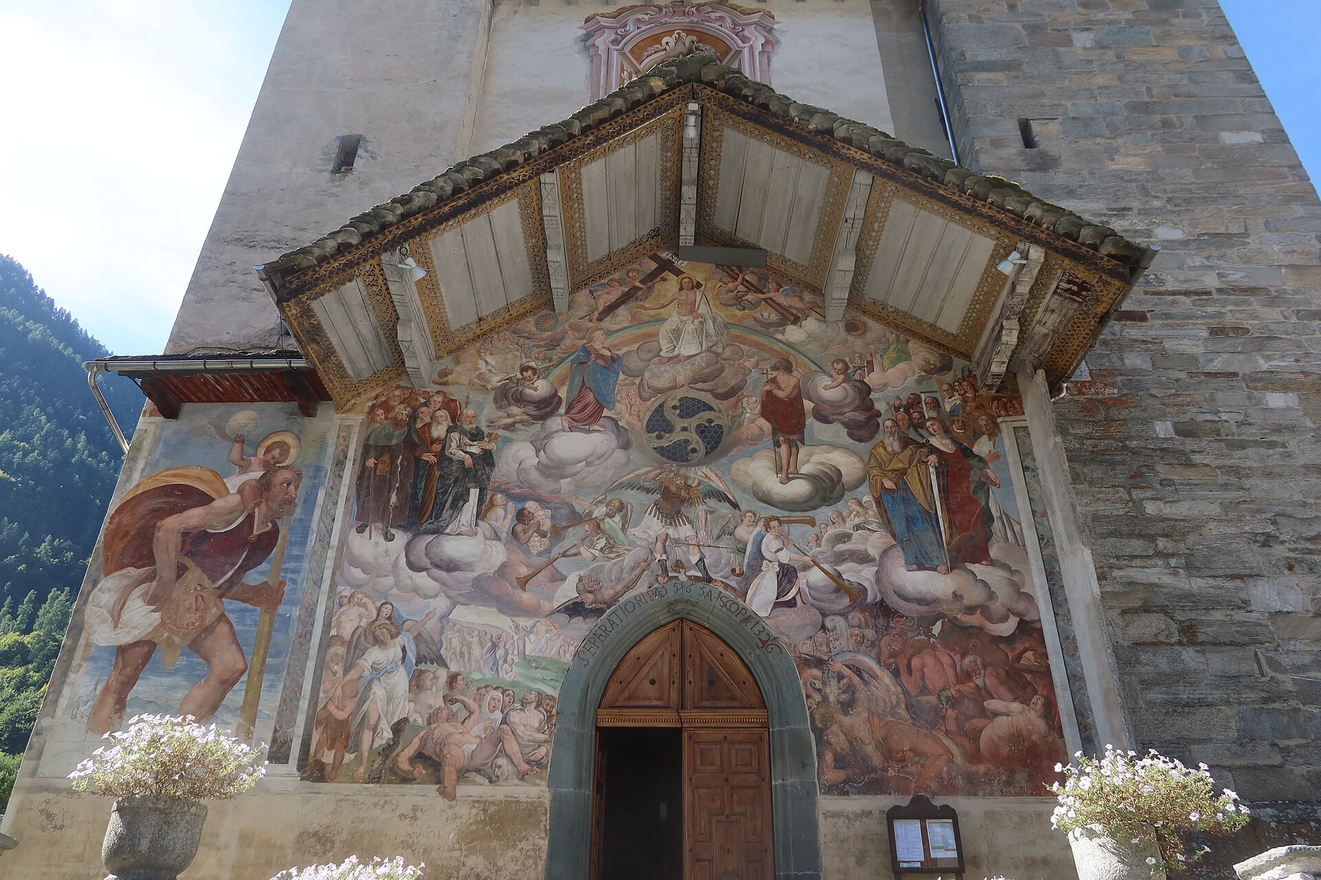 La chiesa di San Michele a Riva Valdobbia, ai piedi del Monte Rosa